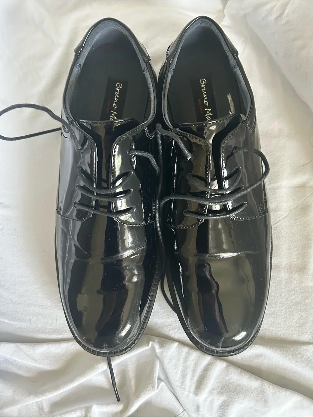 Men's Black Patent Lace-Up Dress Shoe